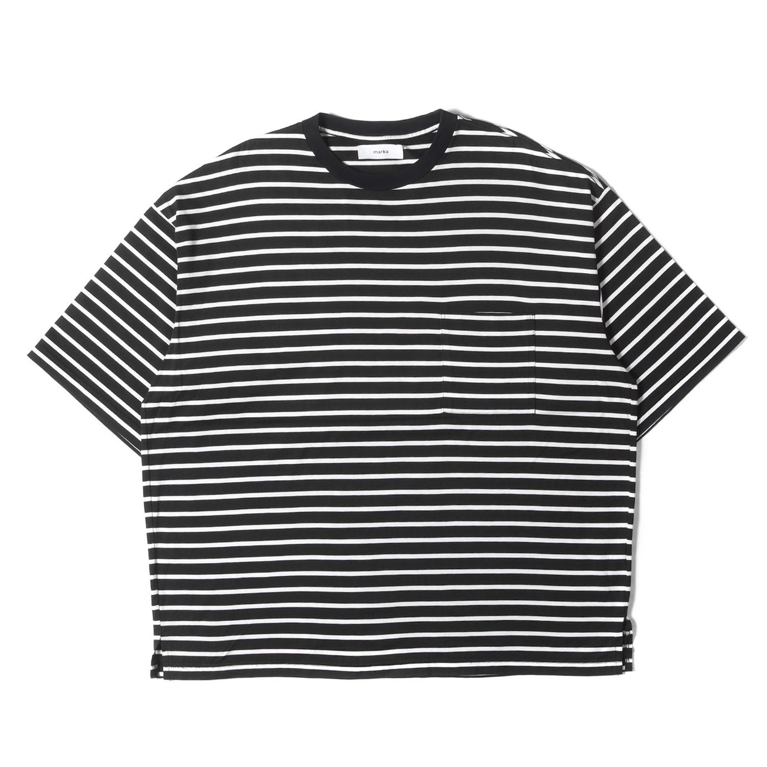 Marka マーカ Tシャツ サイズ:3 / ボーダー ポケット Tシャツ (BORDER 