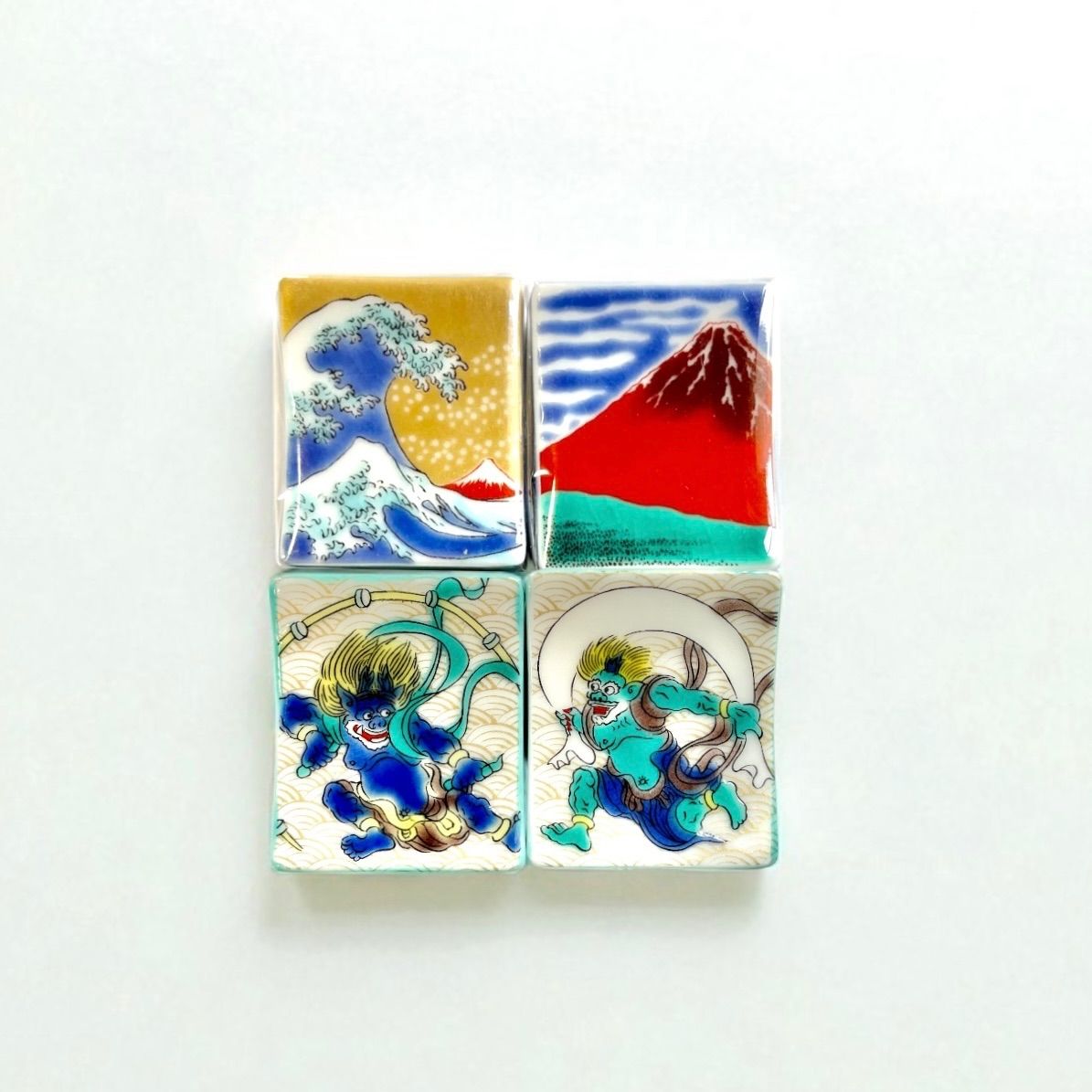 新品‼️九谷焼　色絵箸置き コレクションセット 九谷焼 色絵 箸置き コレクション（専用木箱付） – 漆陶舗あらき