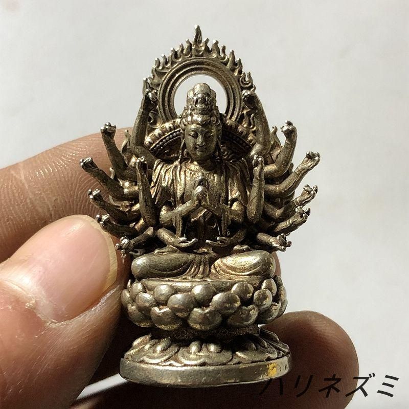 仏教美術 仏像 小仏像 観世音菩薩仏像 銅製品 銅器 工芸品 置物 仏教美術