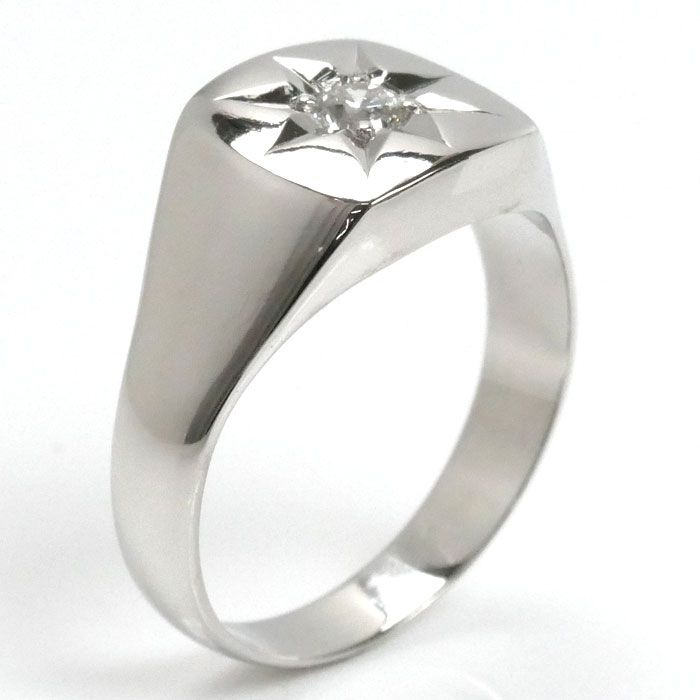 Pt900プラチナ リング・指輪 ダイヤモンド0.25ct 22号 14.3g