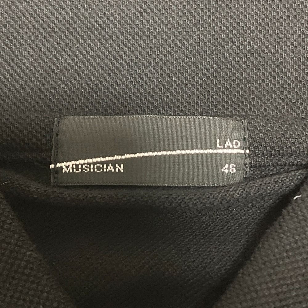  25 SS LAD ラッドミュージシャン ドラえもんコラボ ビッグポロシャツ 2325-712 サイズ46 ブラック レディース 古着 半袖 ポロシャツ