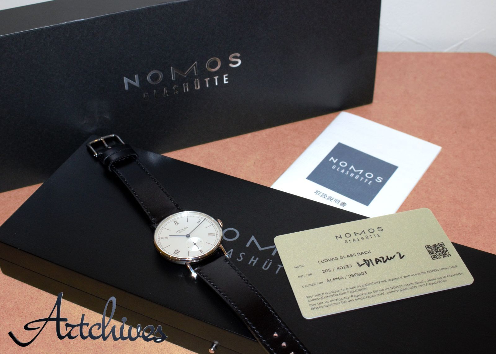 VRW-908 時計 NOMOS ノモス LD1A2W2 ラドウィッグ SL文字盤 メンズ 手巻き 腕時計 稼動品