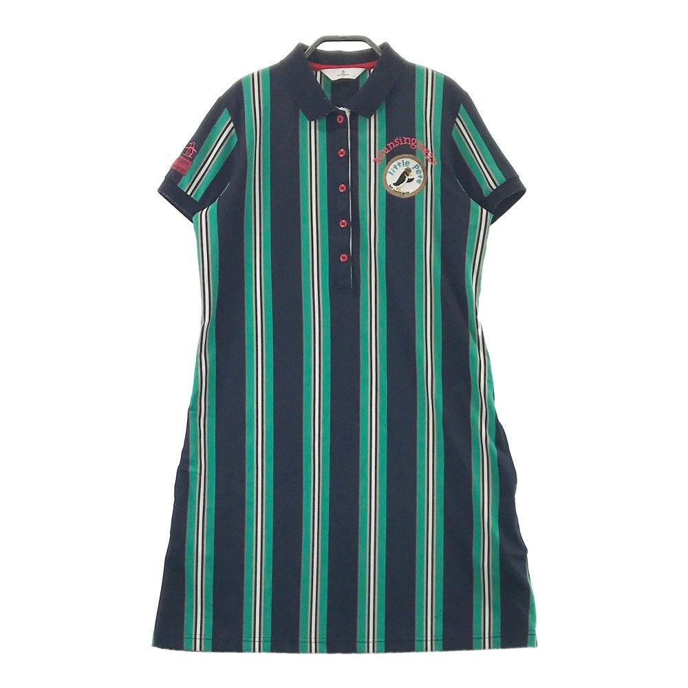 サイズ：L MUNSING WEAR マンシングウェア  半袖 ワンピース ワッペン ストライプ柄 ホワイト系 [240101487819] ゴルフウェア レディース ストスト 楽天市場】MUNSING WEAR マンシングウェア 半袖 ワンピース