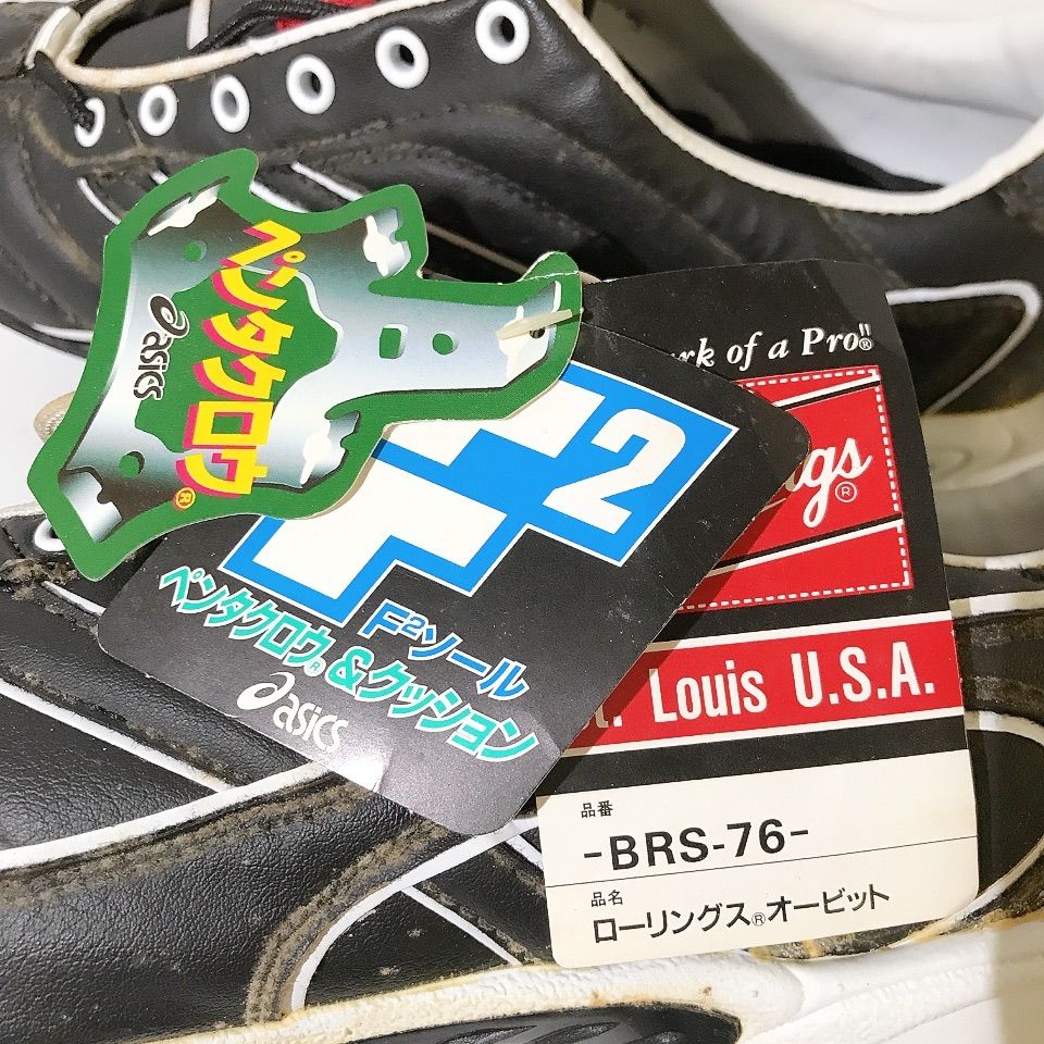 タグ付き】 Rawlings ローリングス スパイクシューズ ブラック 野球