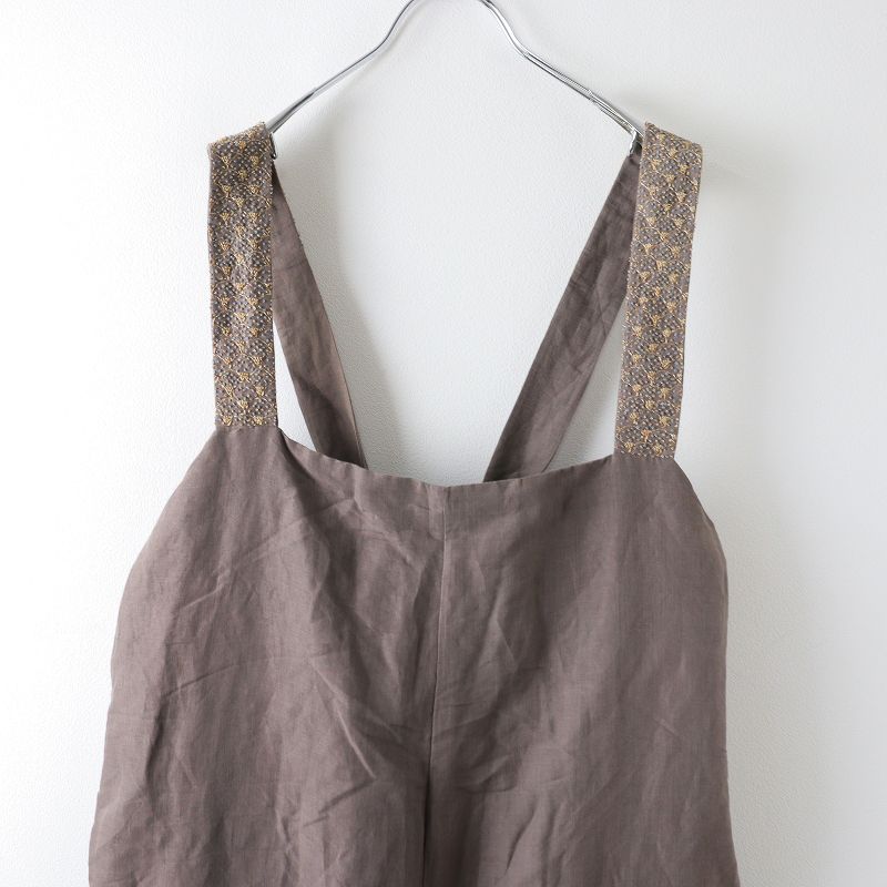 BUNON BUNON エンブロイダリーオーバーオールホワイト 美品 ブノン