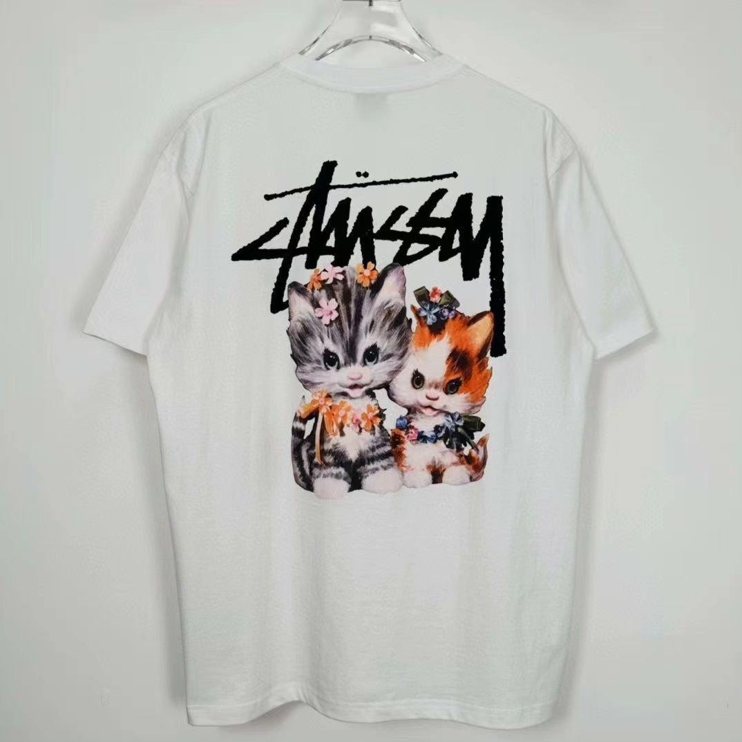 【新品】STUSSY KITTENS 3D猫キャラクタープリントTシャツ