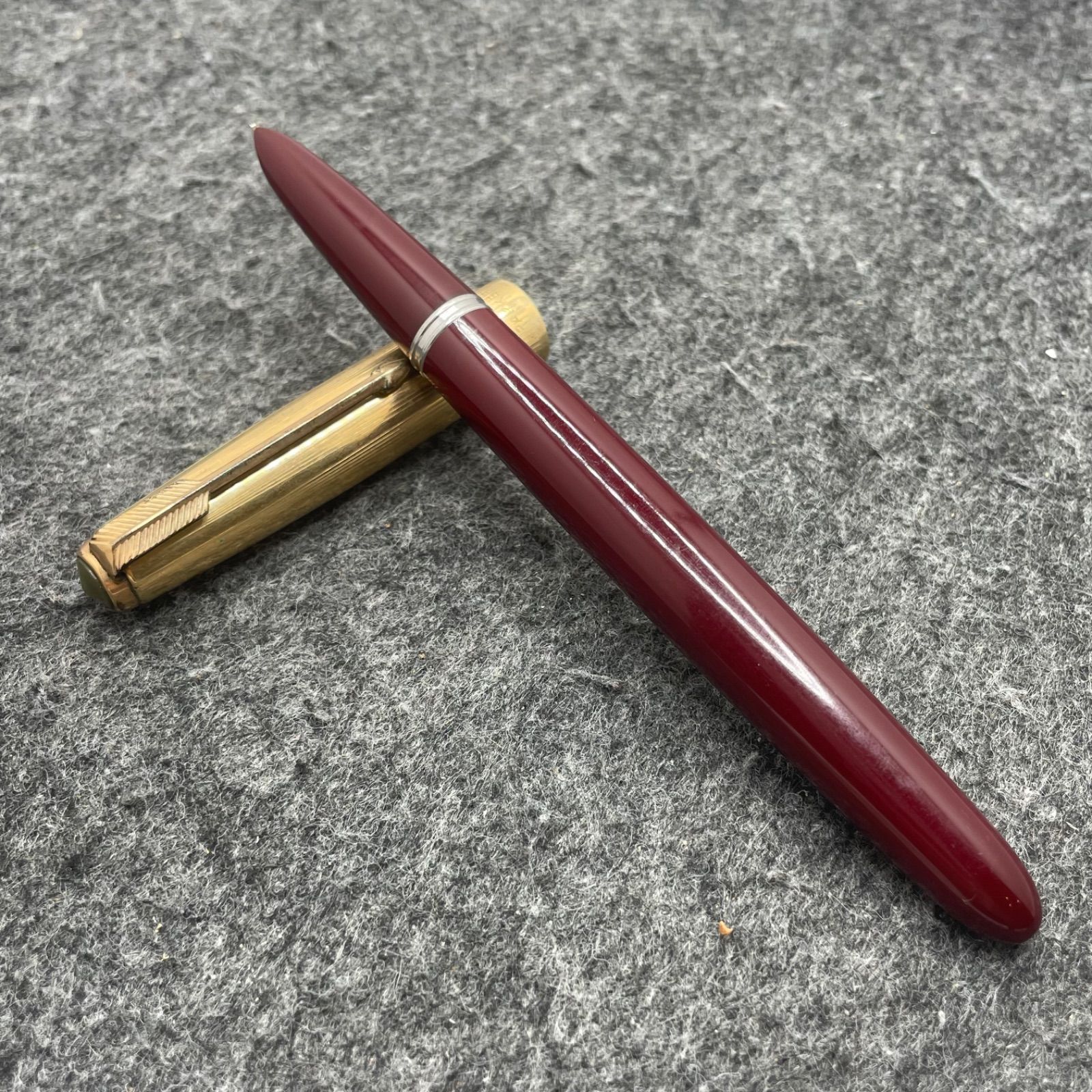 PE1270□Parkerパーカー万年筆 51 ゴールドキャップブラック 1|10 12CTR G ヴィンテージ 筆記未