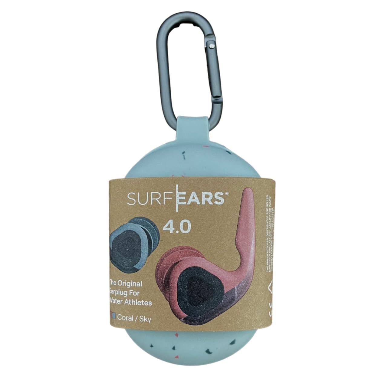 CREATURES OF LEISURE サーフイヤーズ SURF-EARS 4.0 耳栓 CORAL SKY サーフィン ウォータースポーツ 水を遮断 音の聞こえる耳栓 収納ケース付き