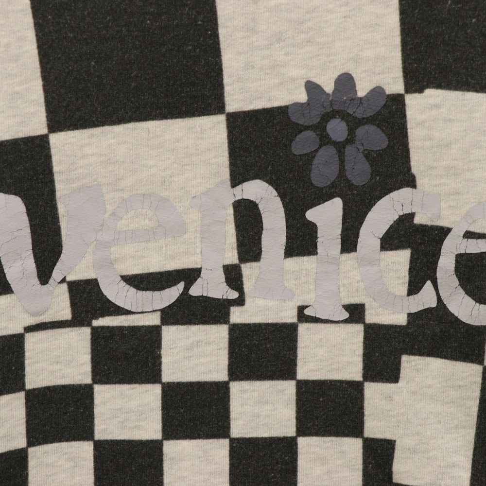 ERL (イーアールエル) VENICE CHECKER CREWNECK ロゴプリント