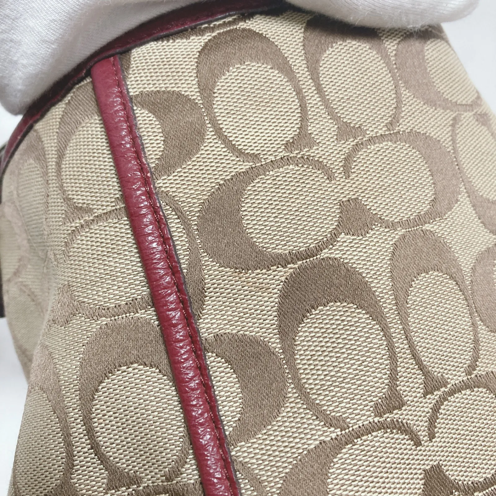 ☆ COACH コーチ バッグ ハンドバッグ ショルダー 肩掛け 赤 レッド 