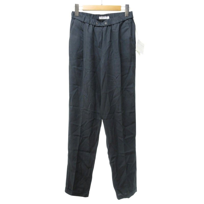 ファビアナ フィリッピ FABIANA FILIPPI イージスラックス タックパンツ グレー系 XXS IBO73 0612