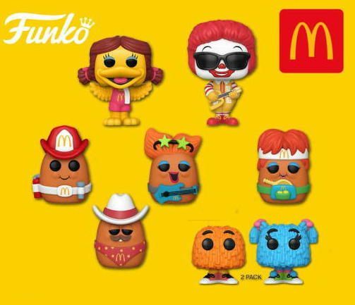 マクドナルド フィギュア 7p セット McDonalds FUNKO POP ロナルド，バーディー，ナゲット
