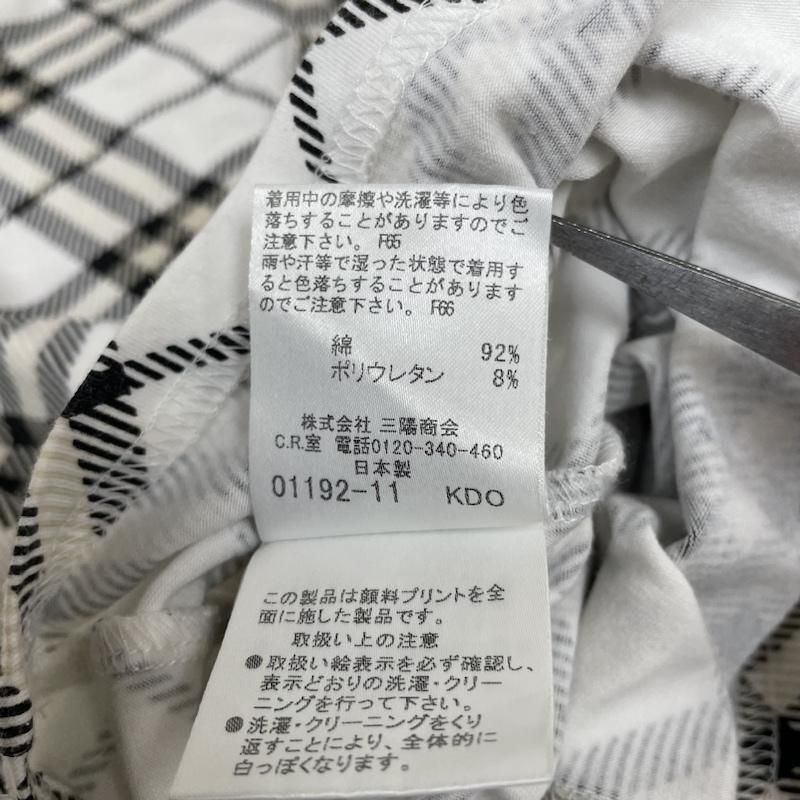 ふう中【バーバリーブルーレーベル】半袖カットソー ノバチェック 白 美品 BURBERRY BLUE LABEL バーバリーブルーレーベル トップス