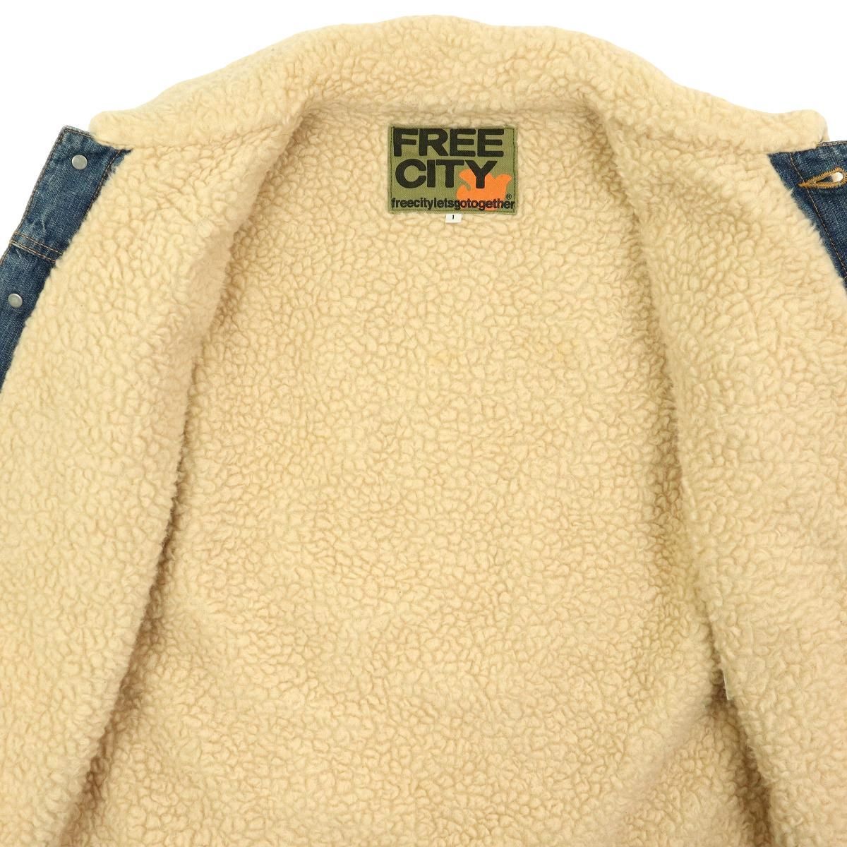 B1842】【美品】FREECITY フリーシティー デニムジャケット ランチ 