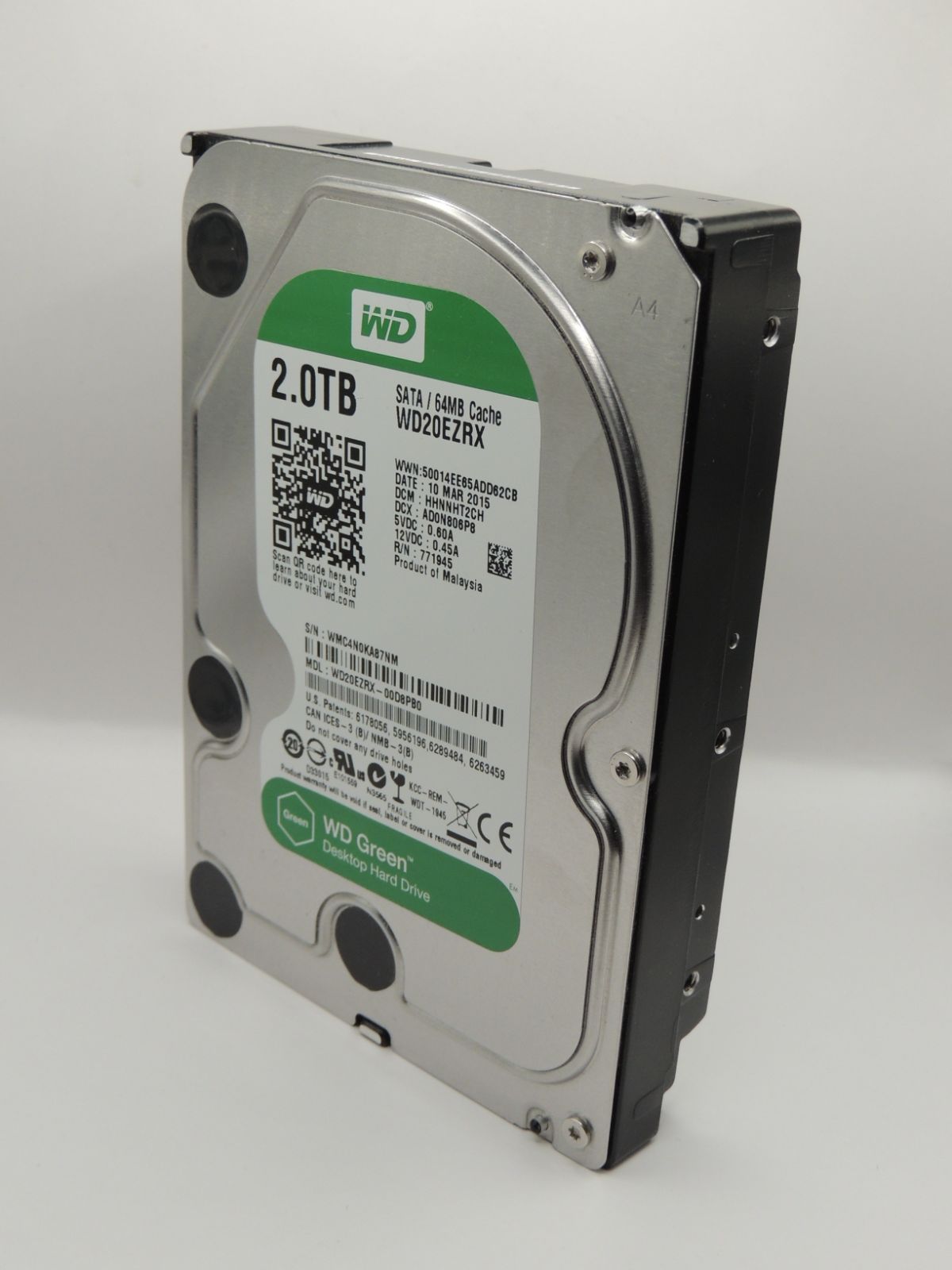 Western Digital Green 2tb 3.5インチSATA IIIハードドライブHDD