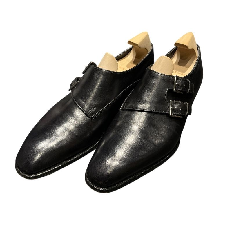 アザーブランド other brand JOHN LOBB CHAPEL ダブルモンクレザーシューズ 8000 ブラック レザー メンズ ドレスシューズ