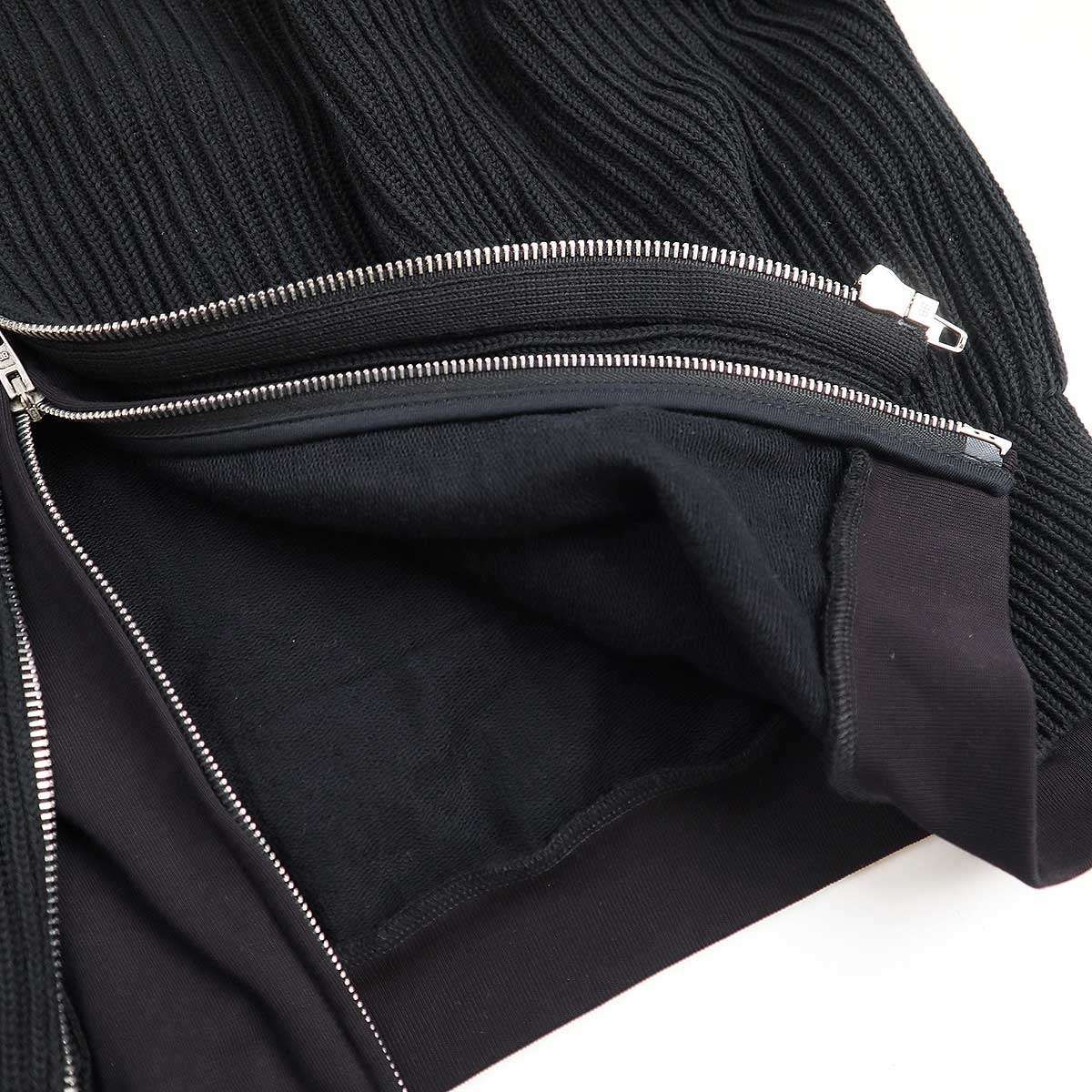 BALENCIAGA バレンシアガ 24SS Zip Up Cardigan レイヤードパッチ