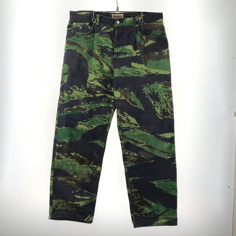 存在感◎デニム☆迷彩☆【STUSSY】カモ BIG OL' ジーンズ