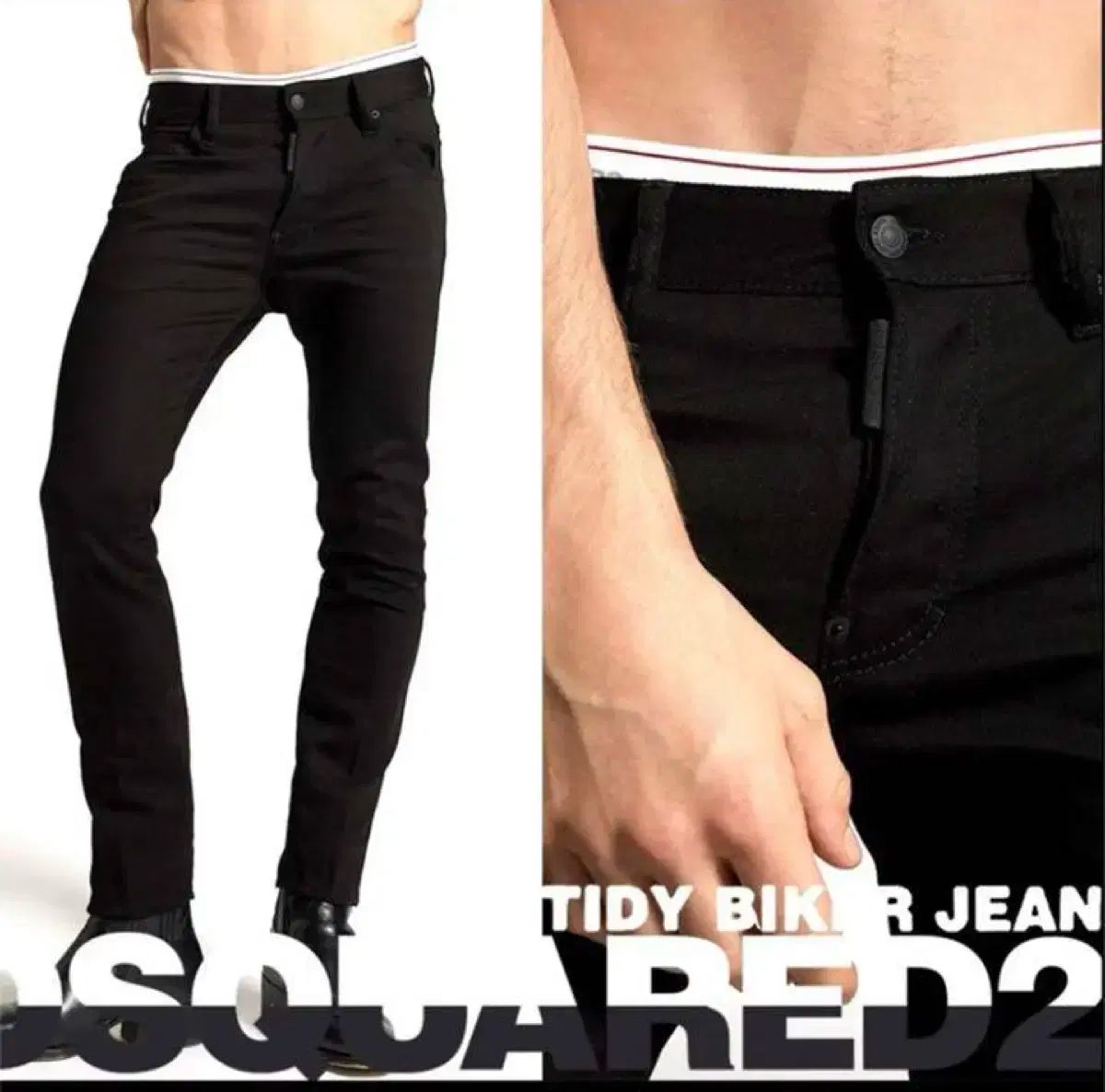 DSQUARED(ディースクエアード) 17SS 黒 きちんとした バイカー