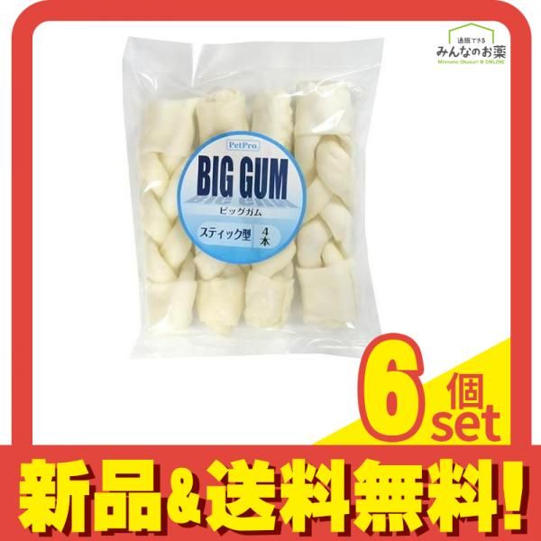 ペットプロ 大型犬用 BIG ビッグ ガム スティック型 4本入 6個セット まとめ売り