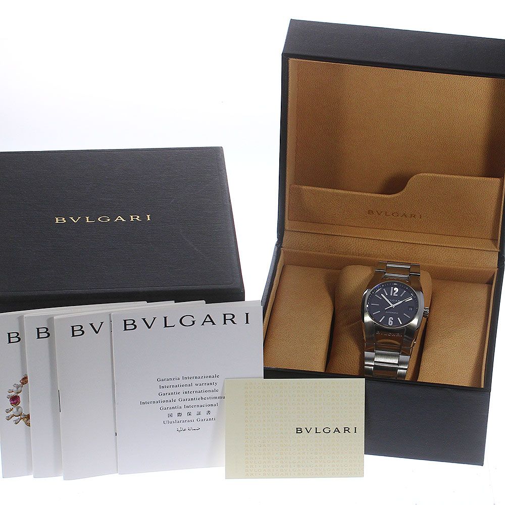 ブルガリ BVLGARI EG35S エルゴン デイト 自動巻き ボーイズ箱・保証書 