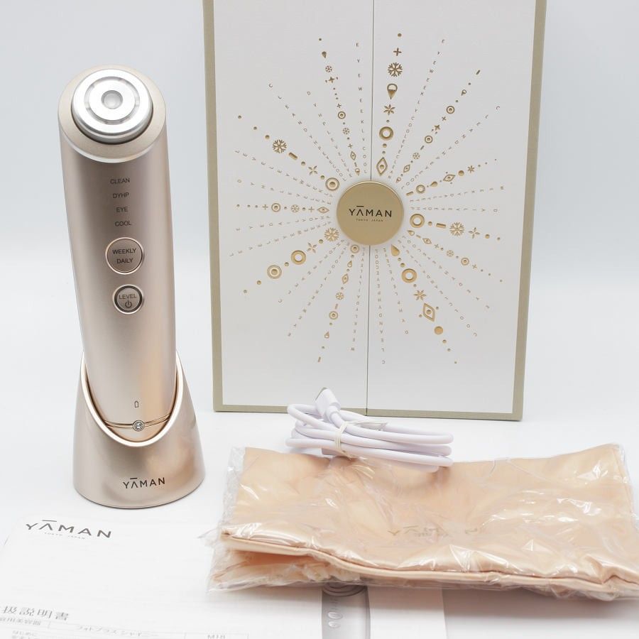 【美品】ヤーマン フォトプラス シャイニー BeautyBox M18-YL-11 RF美顔器 シャンパンピンク 家庭用美容器 本体