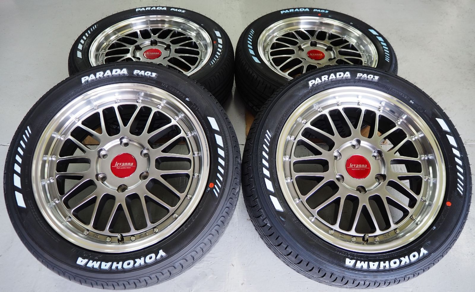 深リム メッシュ 18インチ HBK ハイエース 車検対応 225/50R18 - メルカリ