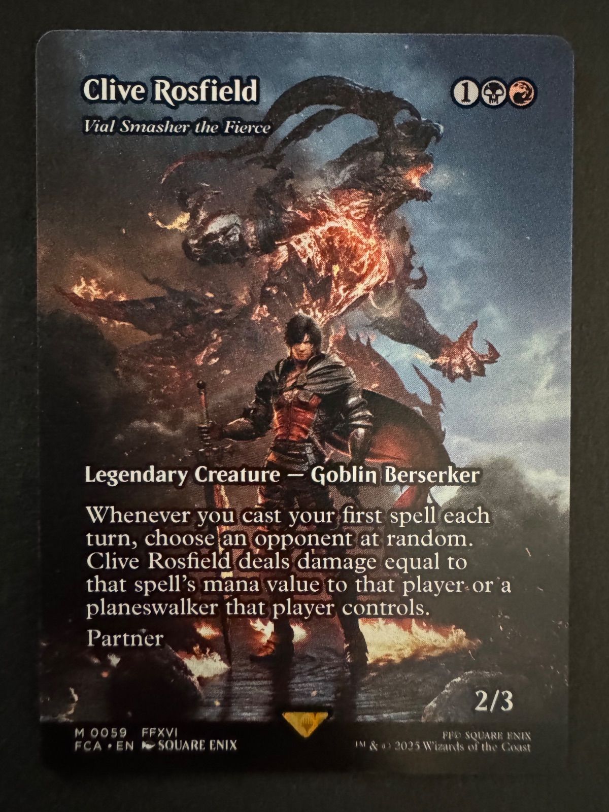 MTG クライヴ・ロズフィールド 激情の薬瓶砕き 英語 ショー