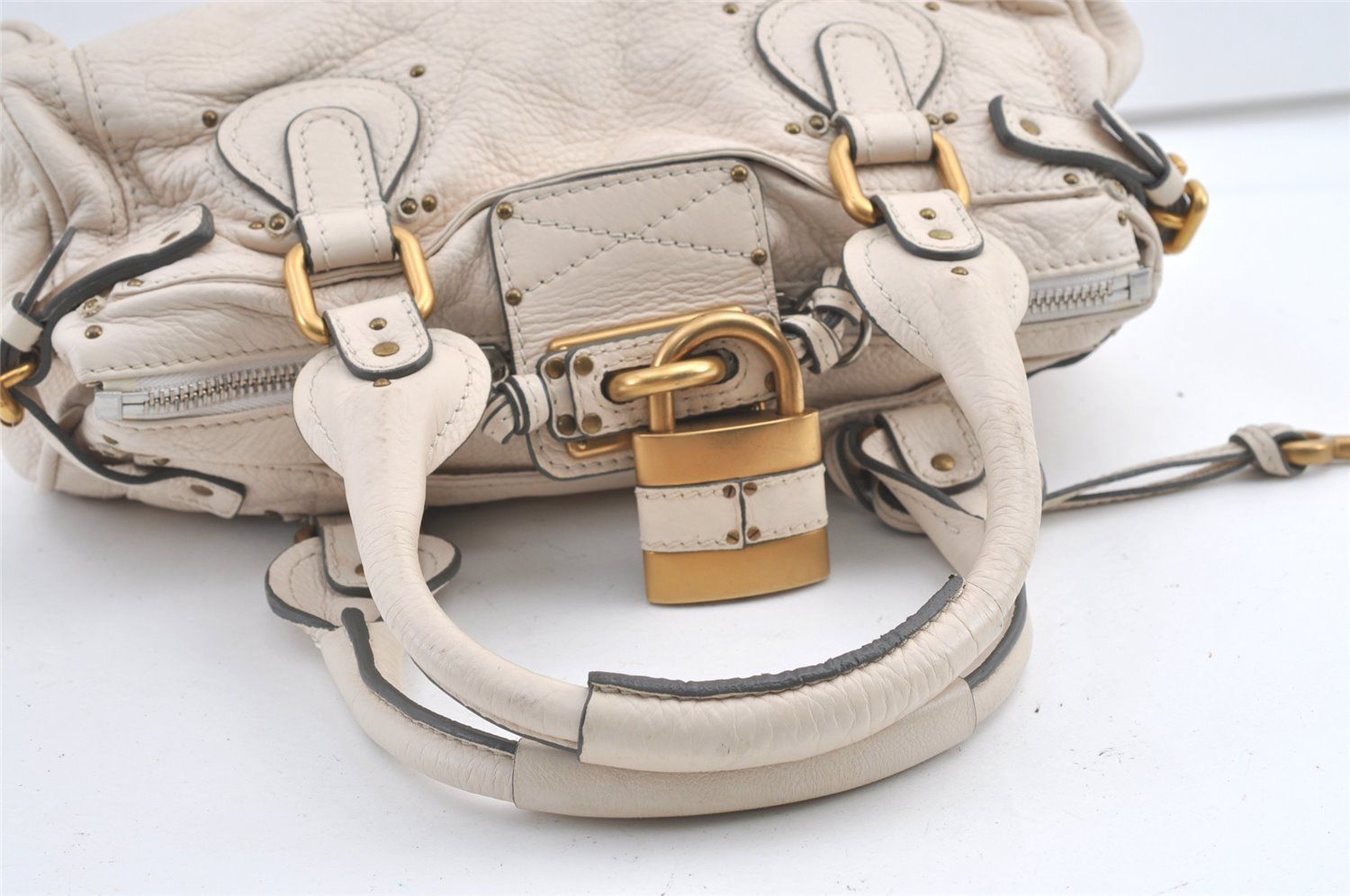 Chloe クロエ ハンドバッグ Chloe クロエ アビーロック チェーンバッグ 2way メタリック