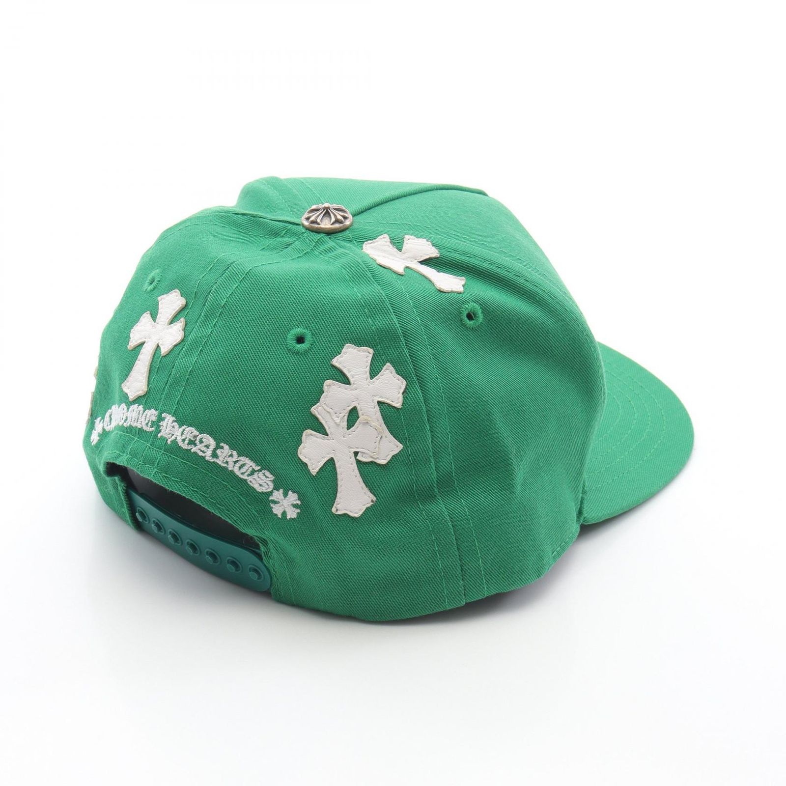 【新品未使用】クロムハーツ ベースボールキャップ 緑×白 クロムハーツ CHROME HEARTS キャップ CH HAT クロスパッチ ベース