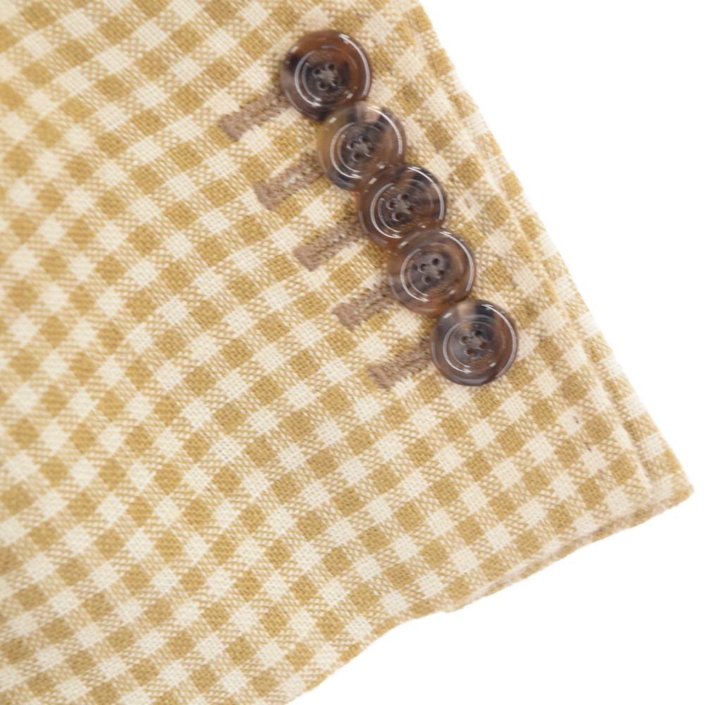 GUCCI (グッチ) Gingham Bridal Logo Front Button Blazers GUCCI (グッチ) Gingham Bridal Logo Front Button Blazers