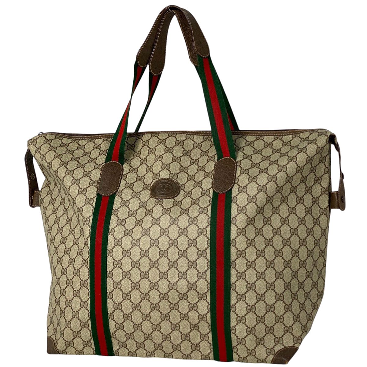 グッチ GUCCI GG柄 ボストンバッグ シェリーライン ウェブ