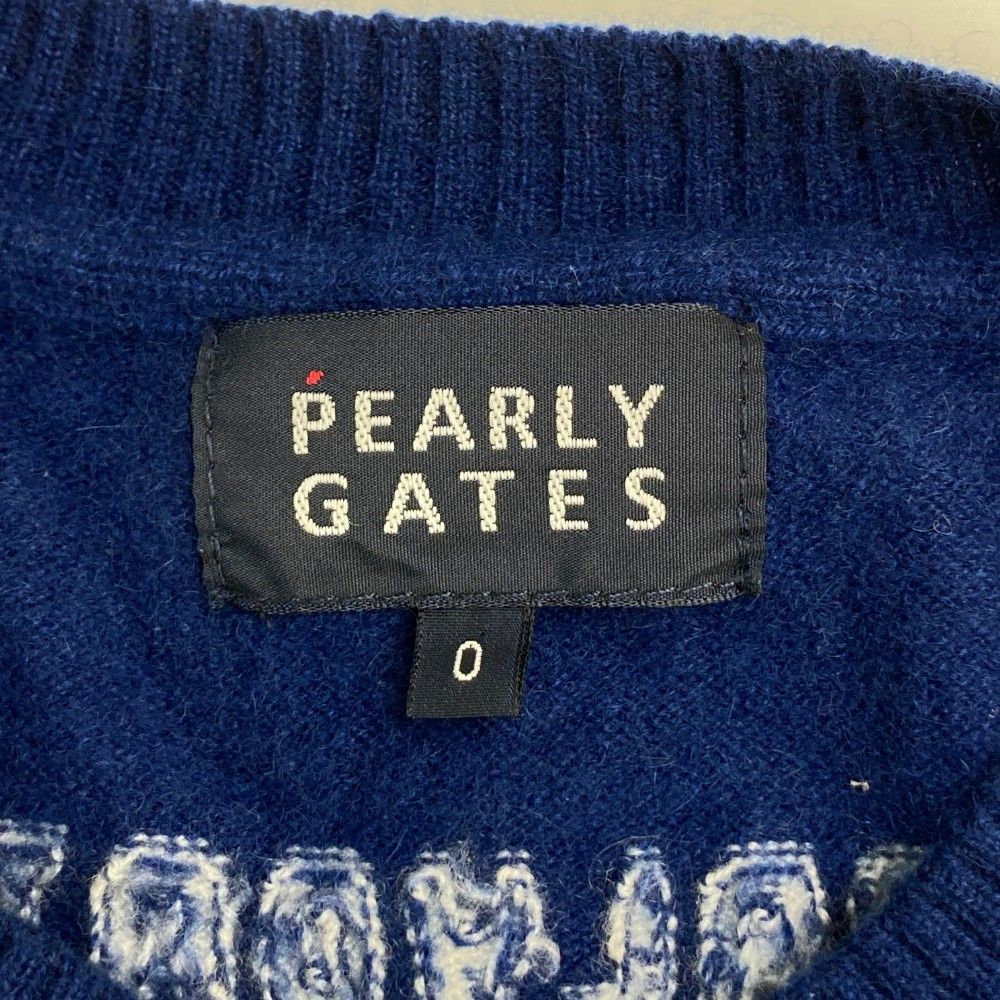 サイズ：0 PEARLY GATES パーリーゲイツ カシミヤ ニット