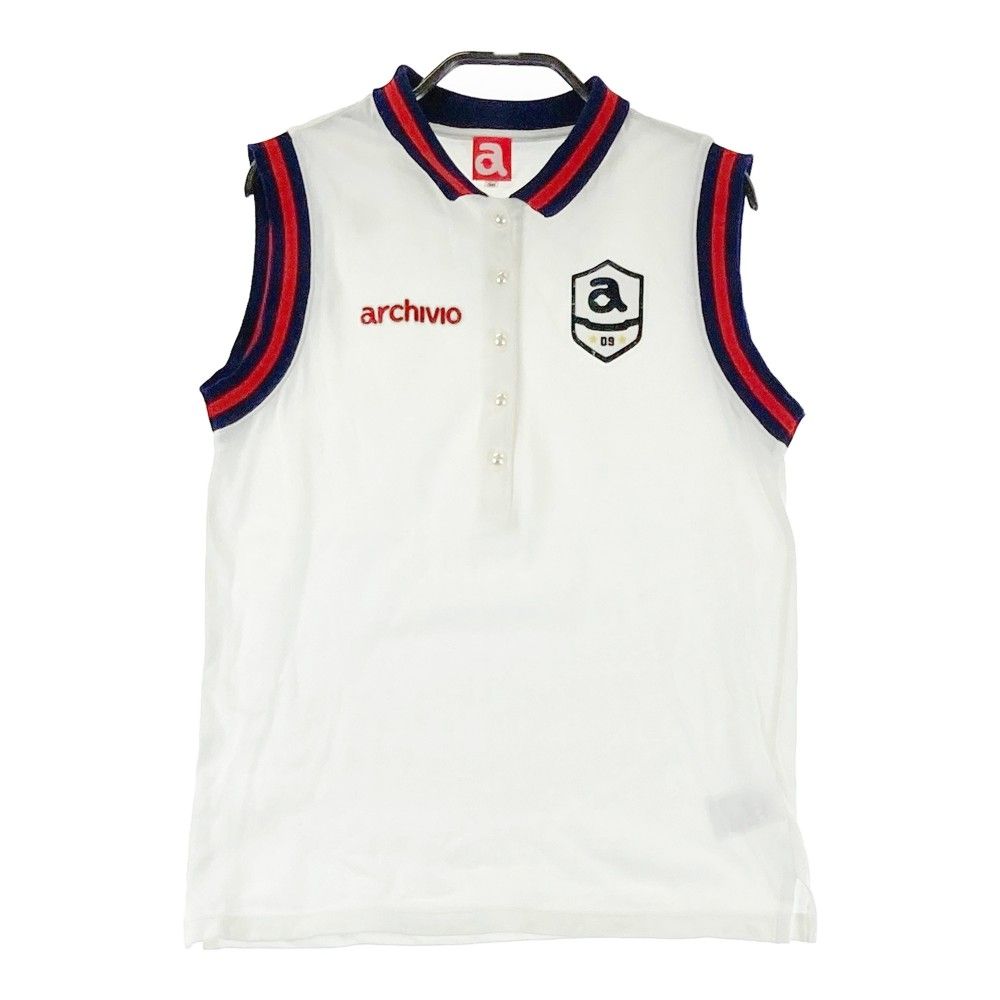 archivio ゴルフウェア トップス ホワイト ノースリーブ サイズ 36