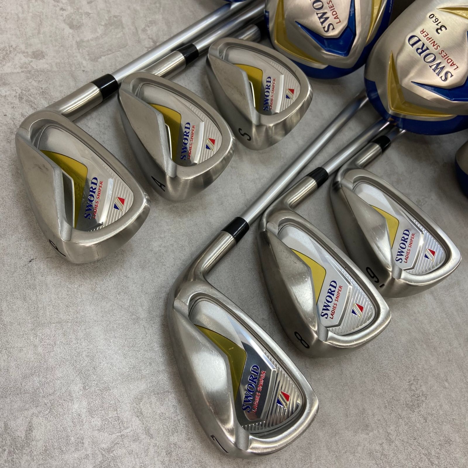 カタナ　ソード　レディースゴルフ11本セット　カーボン　L　右利き用　入門用 カタナ ソード レディースゴルフ11本セット カーボン L 右利き用