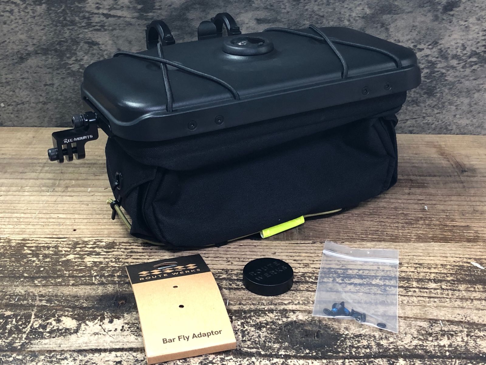 JF656 ルートワークス ROUTE WERKS ハンドルバッグ Φ31.8 黒