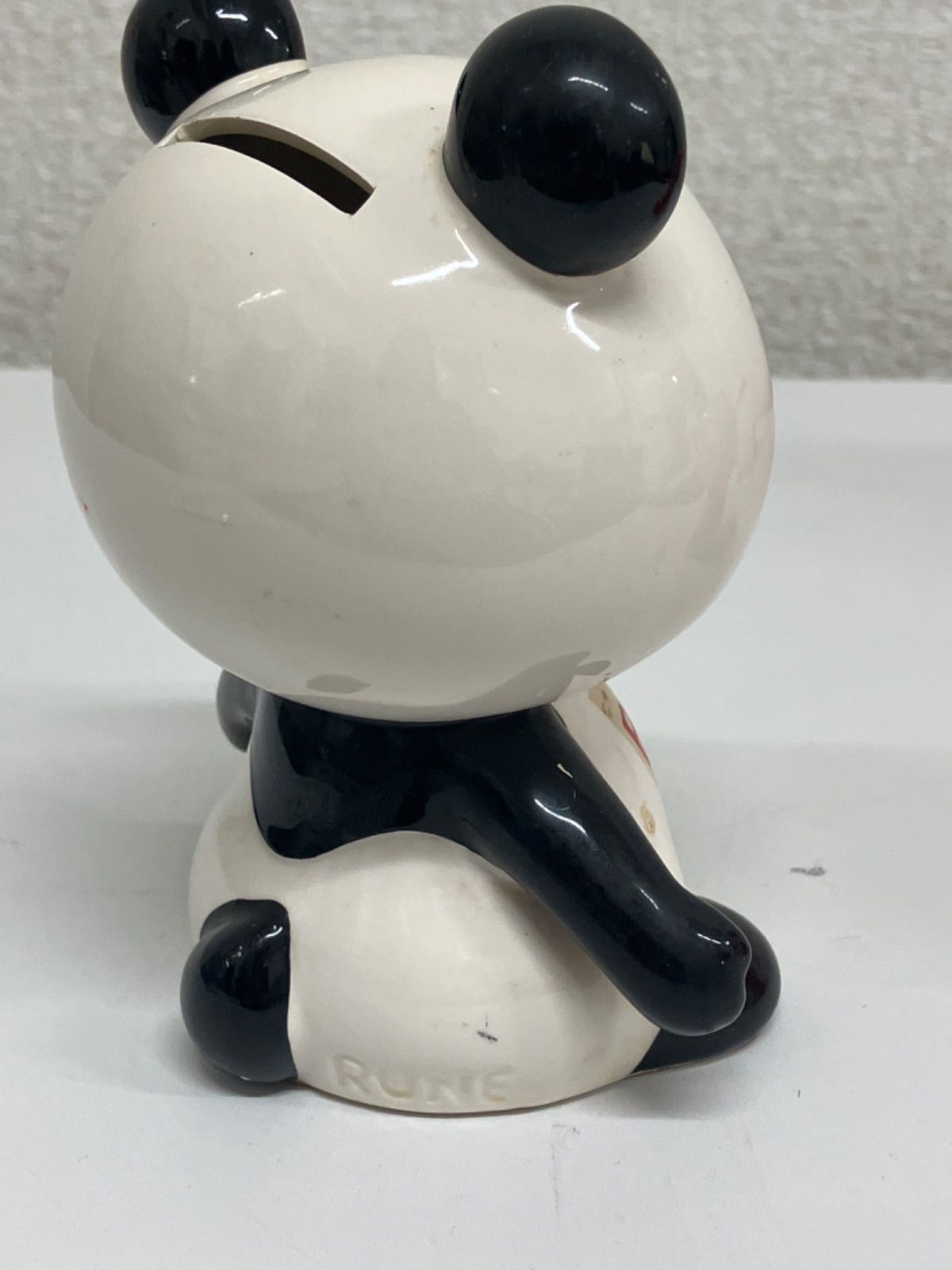 内藤ルネ サル パンダ 貯金箱 陶器 置物 2体 ダメージあり - メルカリ