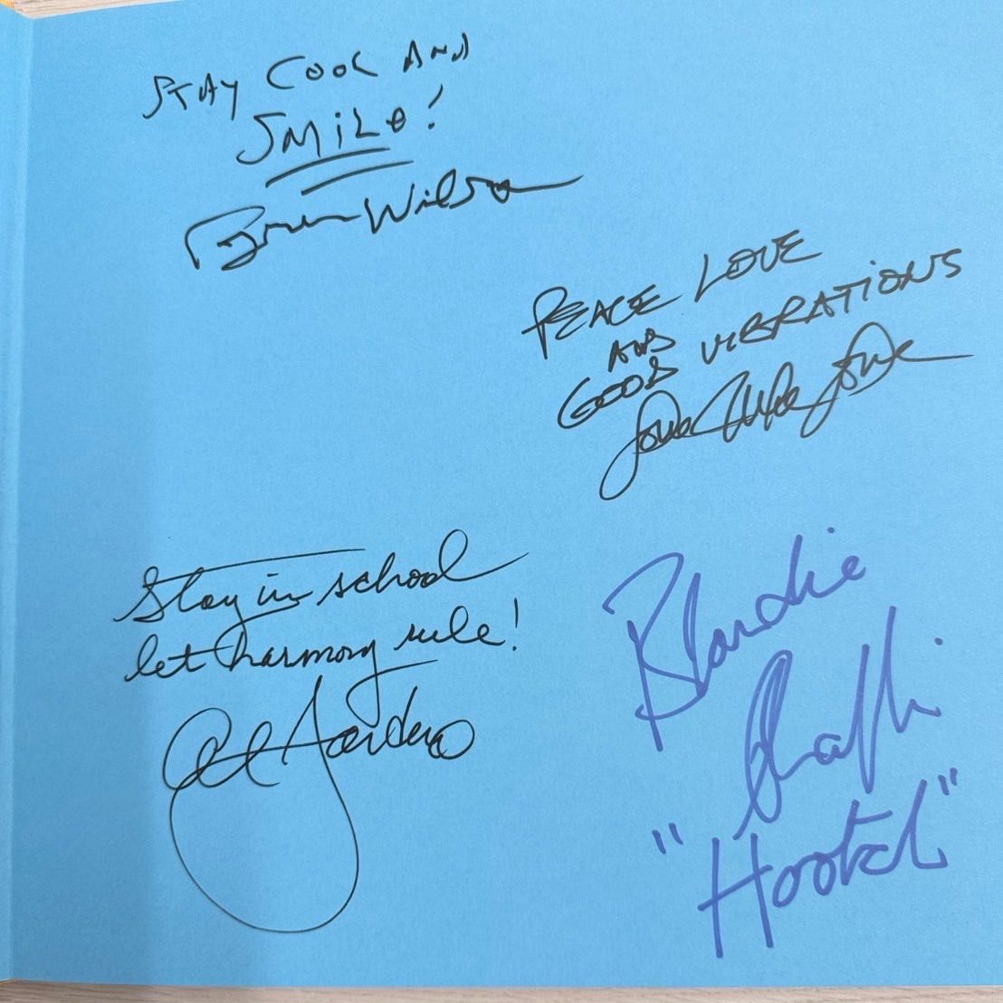 直筆サイン入り】 【未使用品】 The Beach Boys 『Made in California