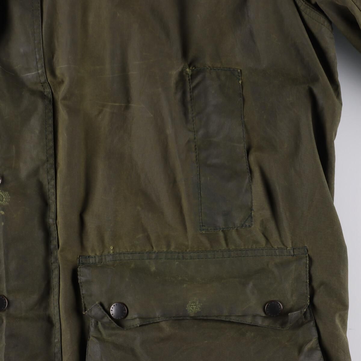 古着 90年代 バブアー Barbour BORDER ボーダー 旧3ワラント ワックス