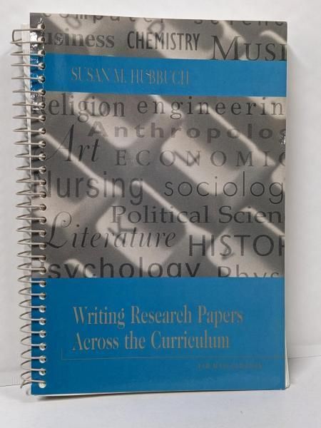【中古】Writing Research Papers Acrossthe Curriculum／Susan M. Hubbuch／Heinle & Heinle PublishersInc.,U.S. 本 【】Writing Research Papers Acrossthe Curriculum／Susan M