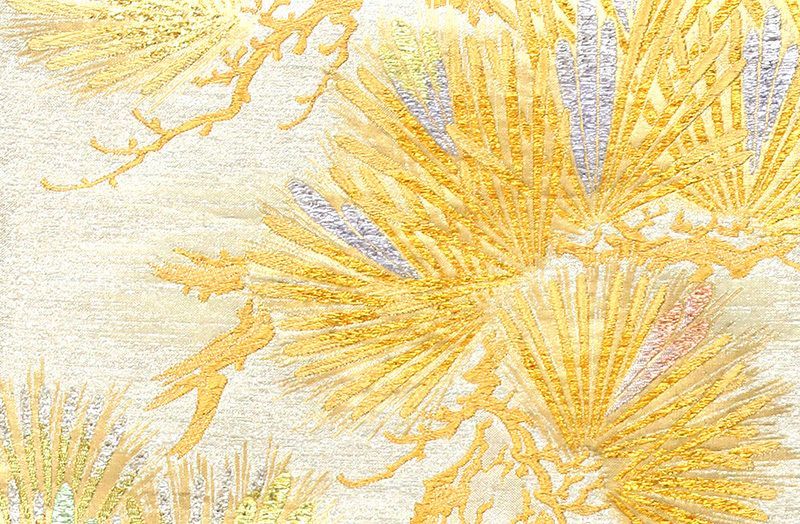 西陣伝統工芸本金錦多色織礼装袋帯 つづれ錦織吉祥古代工芸松文名門野々村織物謹製10012237