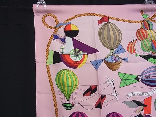 HERMES エルメス スカーフ カレ90 大空の狂気 LES FOLIES DU CIEL
