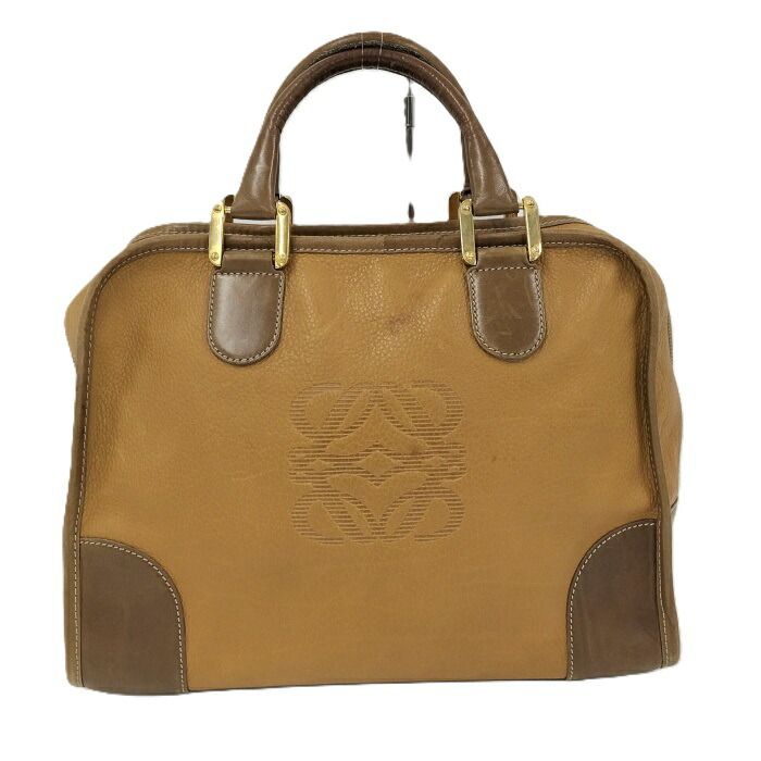 LOEWE アマソナ32 アナグラム ハンドバッグ アナグラム レザー