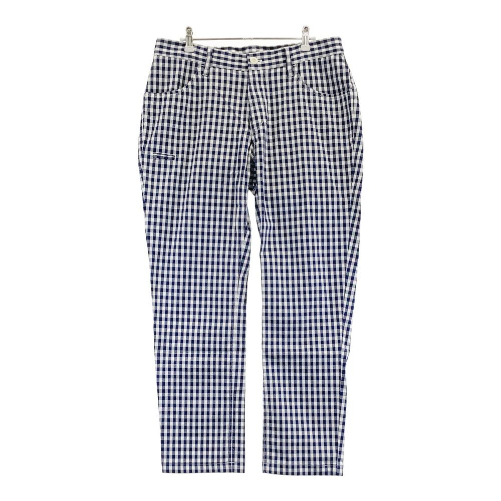 サイズ L BEAMS GOLF ビームスゴルフ ストレッチパンツ チェック柄 ネイビー系 240101452618 ゴルフウェア メンズ ストスト