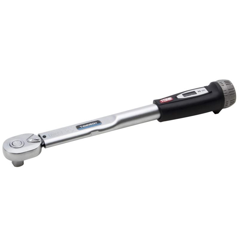 トネ TONE プレセット形トルクレンチ ダイレクトセット ホールドタイプ T4MN50H 差込角12.7mm 1|2-quot- ブラック 50N m