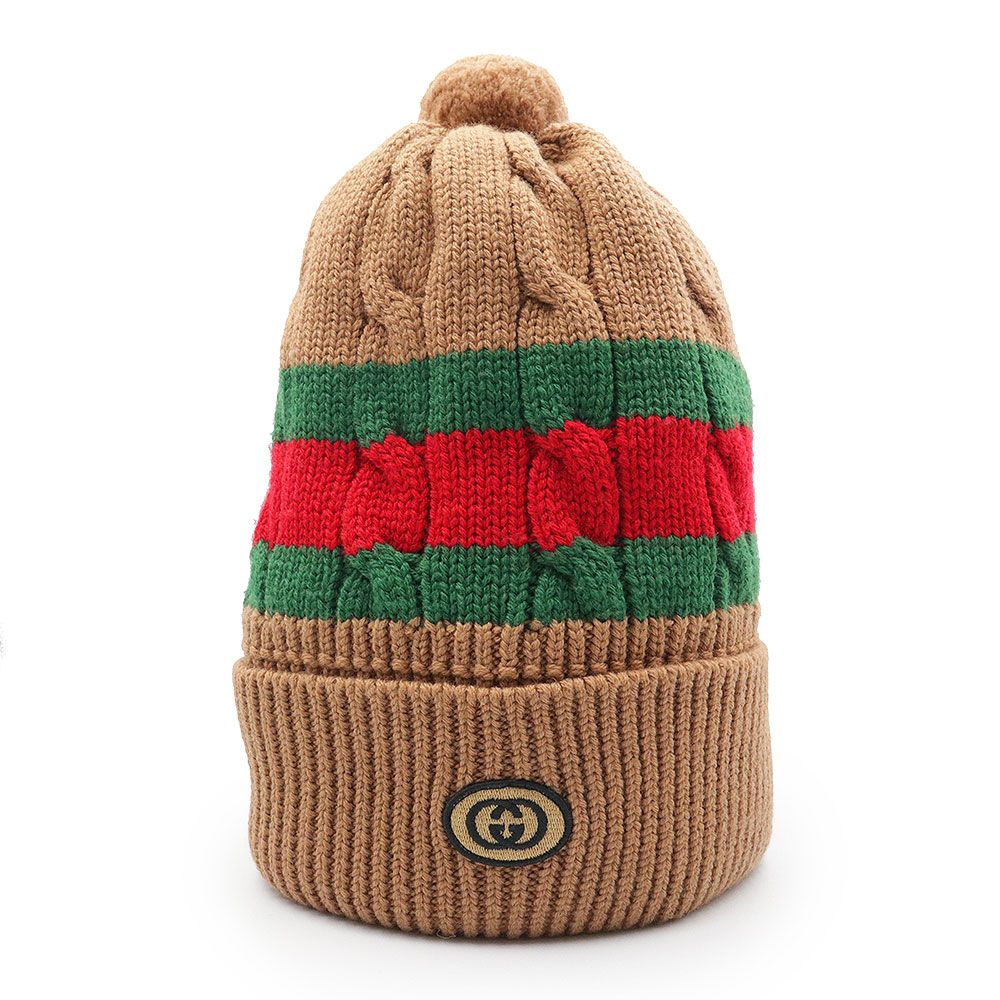 GUCCI - グッチ ニットキャップ 帽子 GG柄 ニット帽 ワッチ
