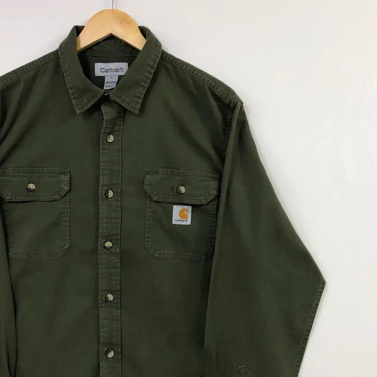 L Carhartt(カーハート) カーキ ワーク シャツ
