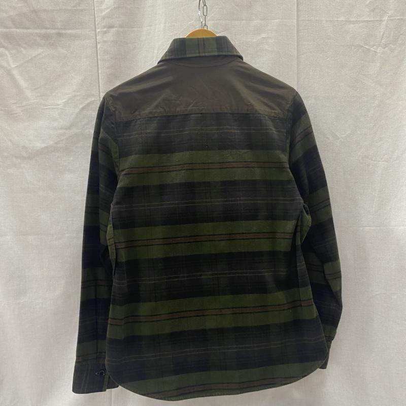 ヨウジヤマモト2枚重ねデザインブラック長袖シャツ Yohji Yamamoto Y's for men】ヨウジヤマモト バンドカラー ロングシャツ