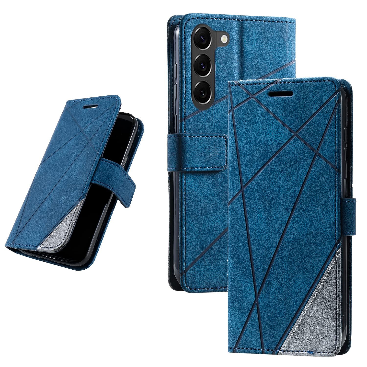 【送料無料】UnivoColors Galaxy S23(SC-51D/SCG19) 手帳型ケース 対応 ギャラクシー 財布型カバー カード収納 ストラップ付き スタンド機能 マグネット開閉 軽量TPU 横置き機能 スマホケース 防指紋 レ