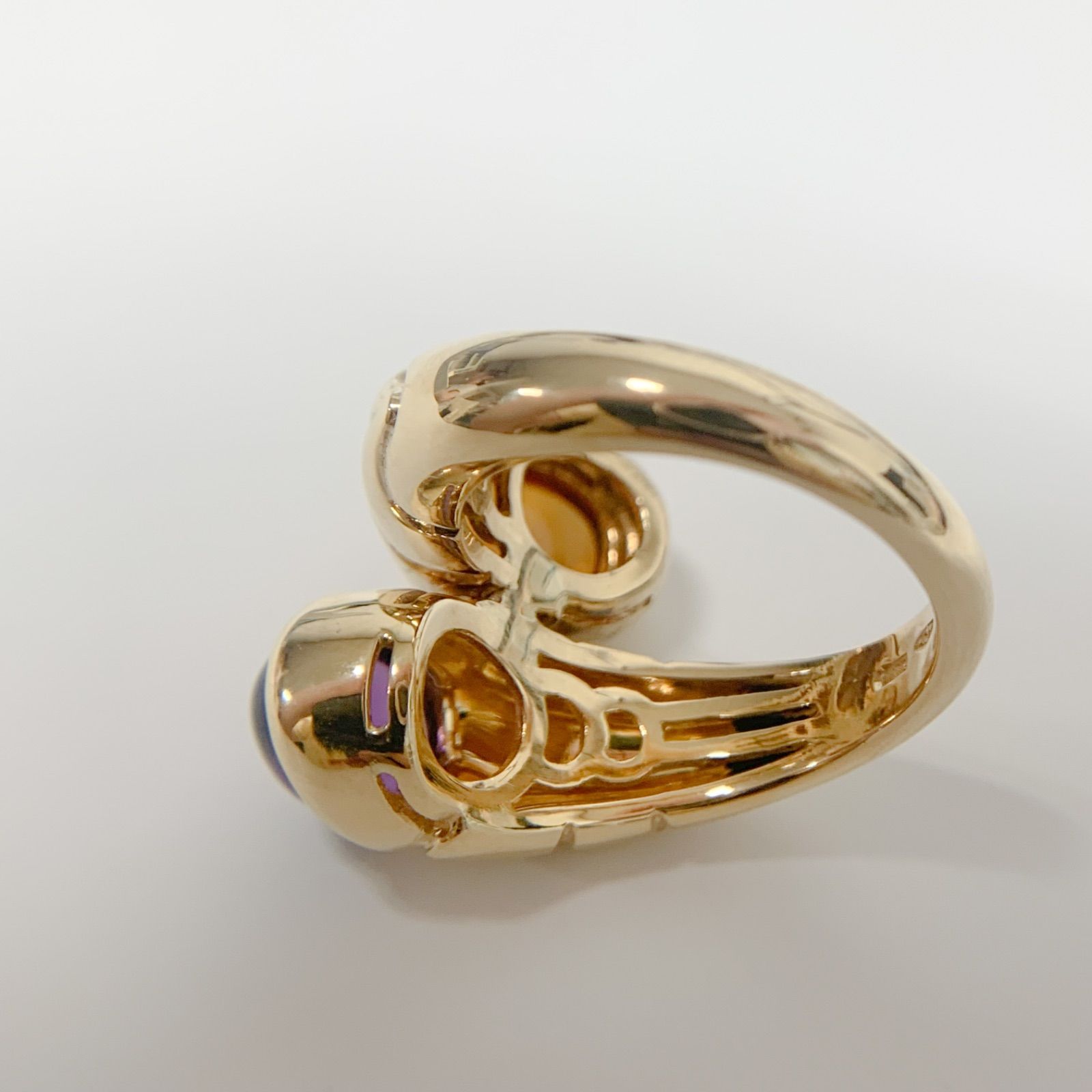 ブルガリ ピラミデ 750 アメジスト K18WG 11号 BVLGARI - メルカリ